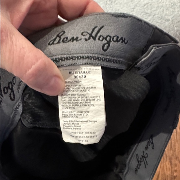 Ben Hogan Men's Dark Gray Stretchy Chinos size 30x30 - Picture 3 of 4